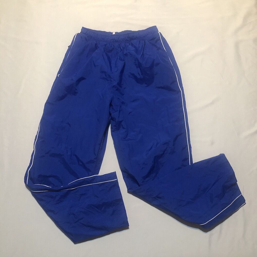 Vintage American Team Sports Pro Celebrity Windbreaker Pants Blue Size Small